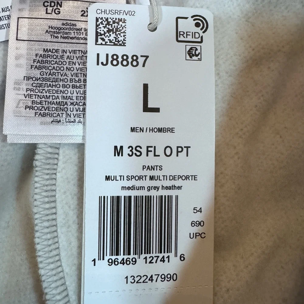 Adidas Essentials Pants Mens Large Medium Regular Fit Three Stripes‎ Workout
